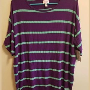 Lularoe Irma striped tee